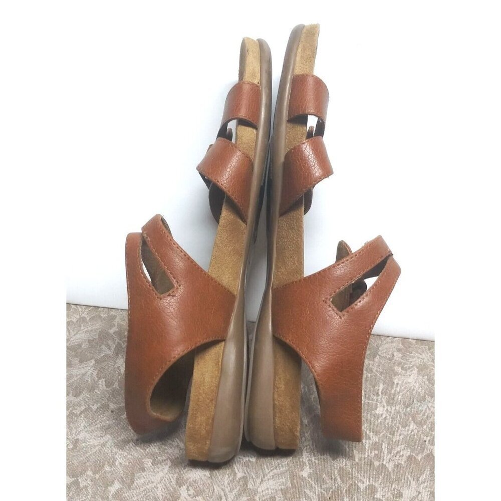 Natural Soul Sandals Adrian All-Thru Comfort 8.5M Slingback brown/caramel color - Picture 5 of 10